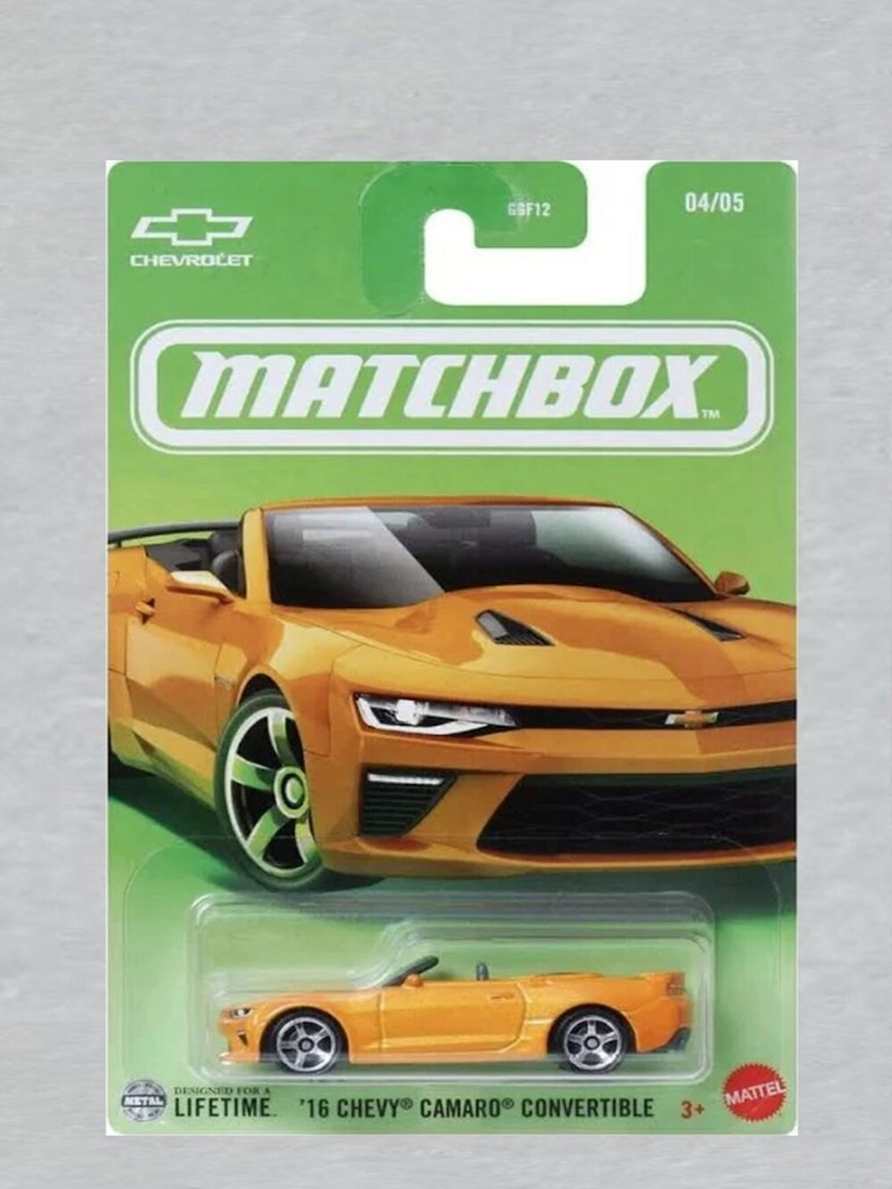 Matchbox 2016 Chevy Camero Convertible GOLD